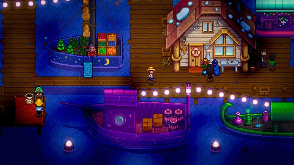 Stardew Valley at night