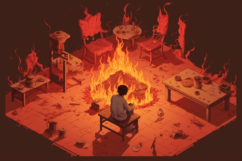 Room on Fire - a Fire Dream Interpreted