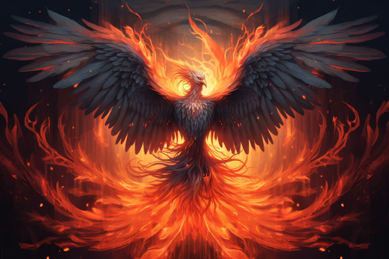 The flame-feathered phoenix