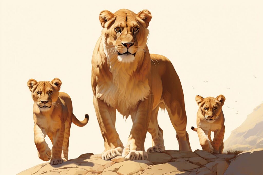 lioness with cubs 02 - Lioness Dream Meaning - Understanding Dreams About Lionesses